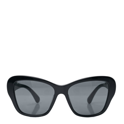 Chanel Acetate Lambskin CC Sunglasses 5457-Q-A Black 2 of 8