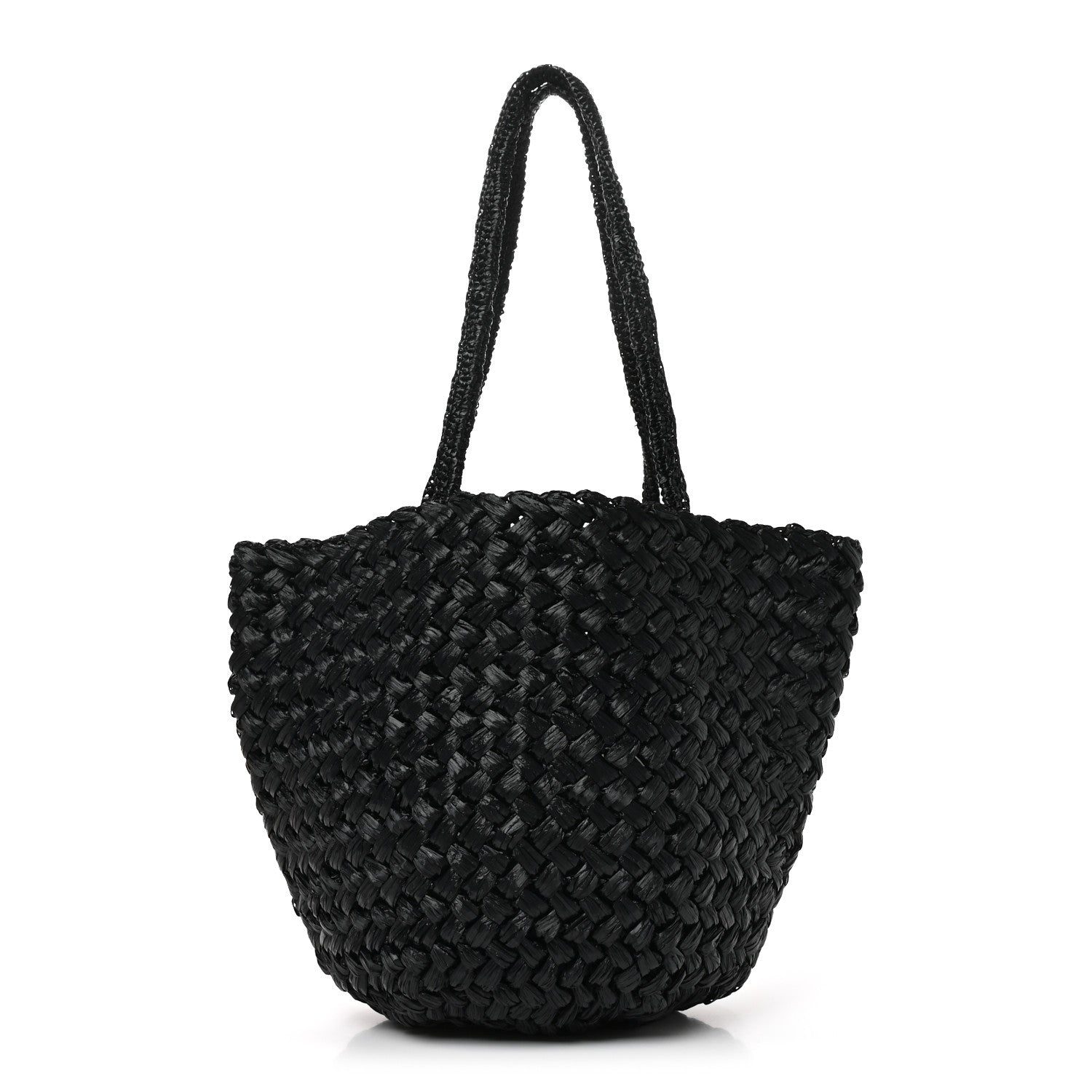 The Row Raffia Estelle Two Bag Black 1 of 9
