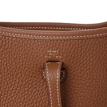 Hermes Taurillon Clemence Evelyne TPM Gold 6 of 11