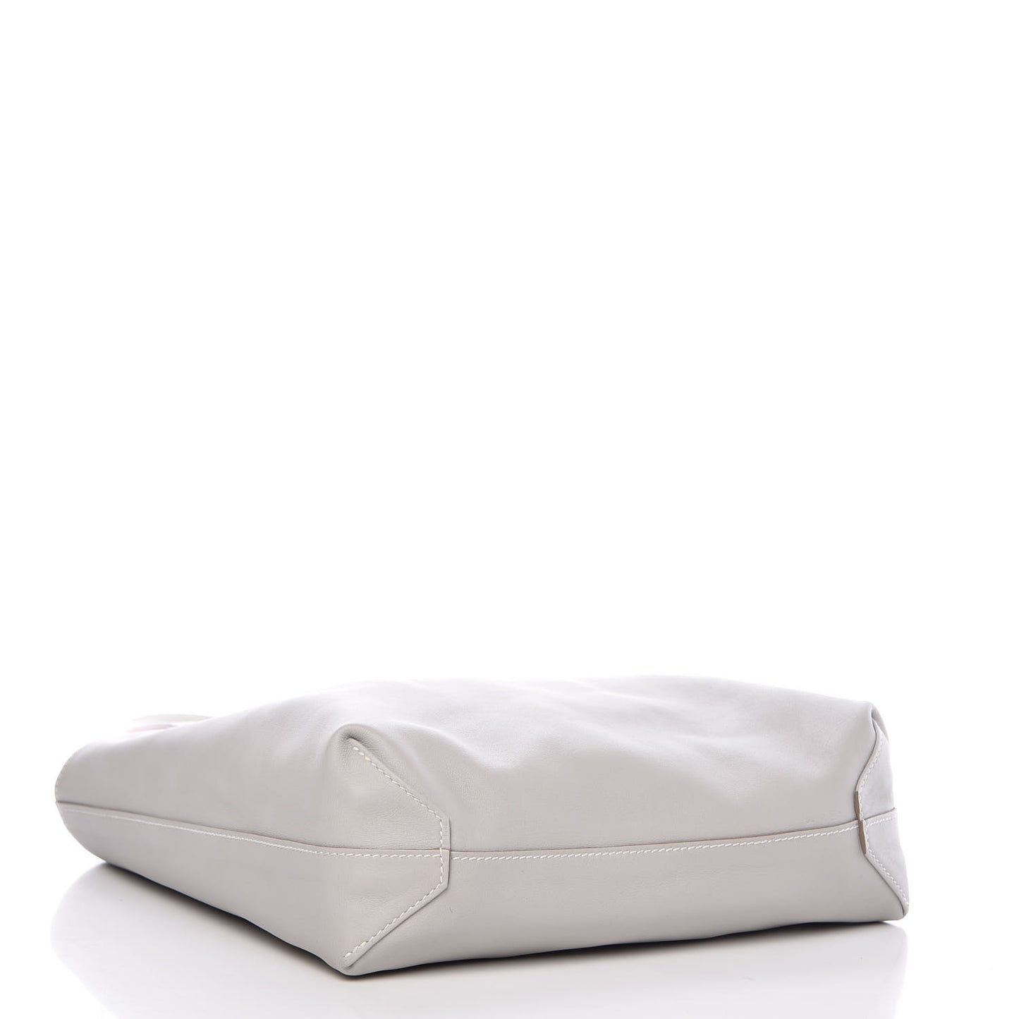 Veau Sikkim Double Sens 30 Reversible Tote Gris Perle Capucine