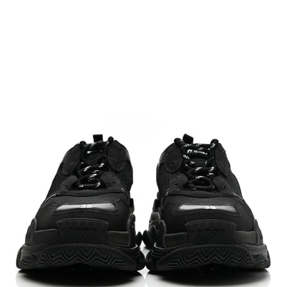 Balenciaga Fabric Mesh Womens Triple S Sneakers 39 Black 2 of 8