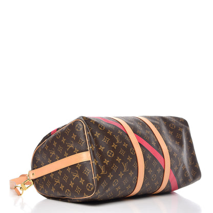 Louis Vuitton Monogram My LV Heritage Keepall Bandouliere 45 Fuchsia Black 4 of 14