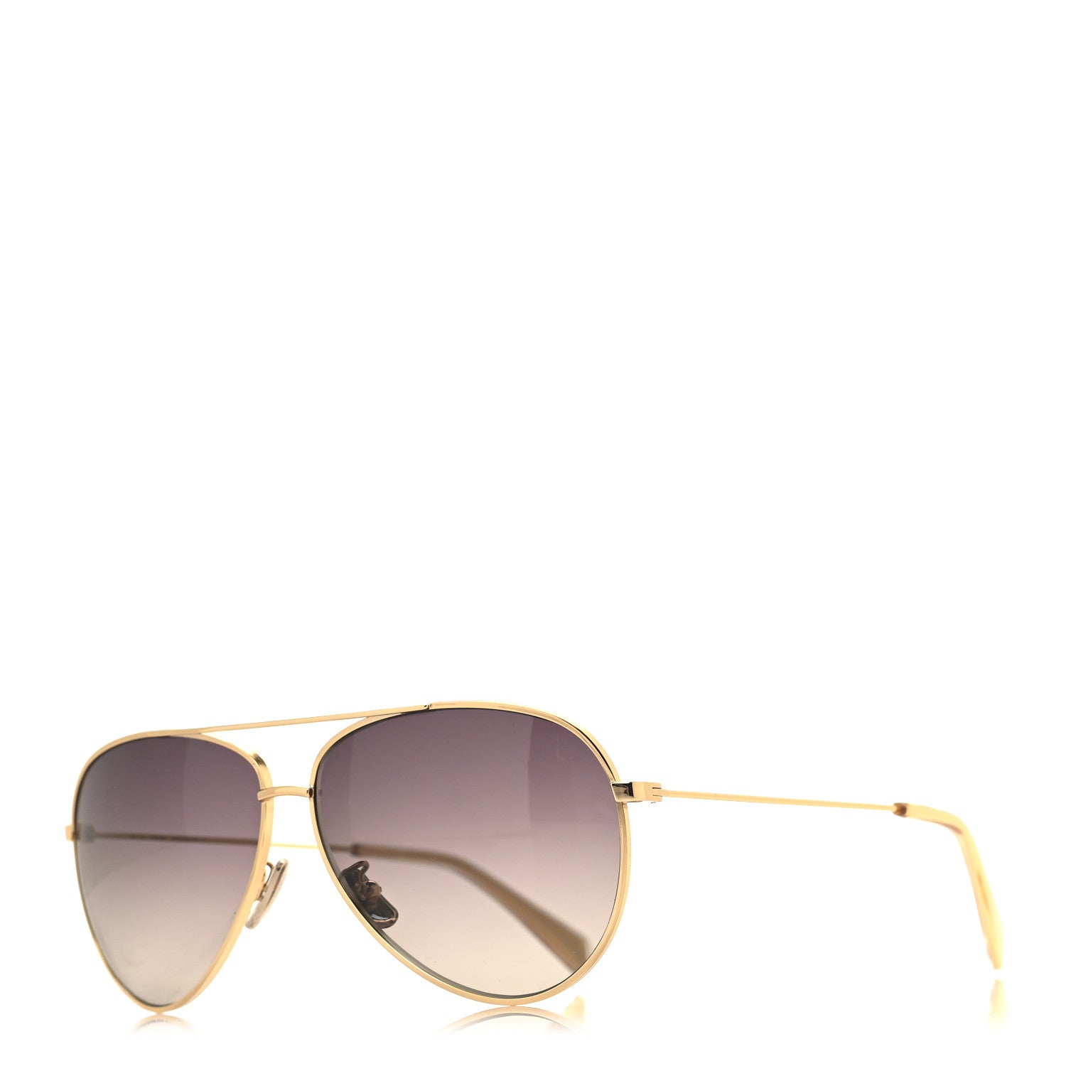 Celine Aviator Polarized Sunglasses CL 40062U Gold 1 of 9