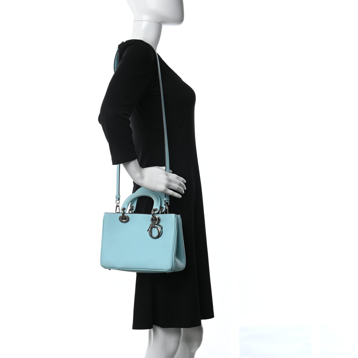Smooth Calfskin Medium Diorissimo Tote Blue