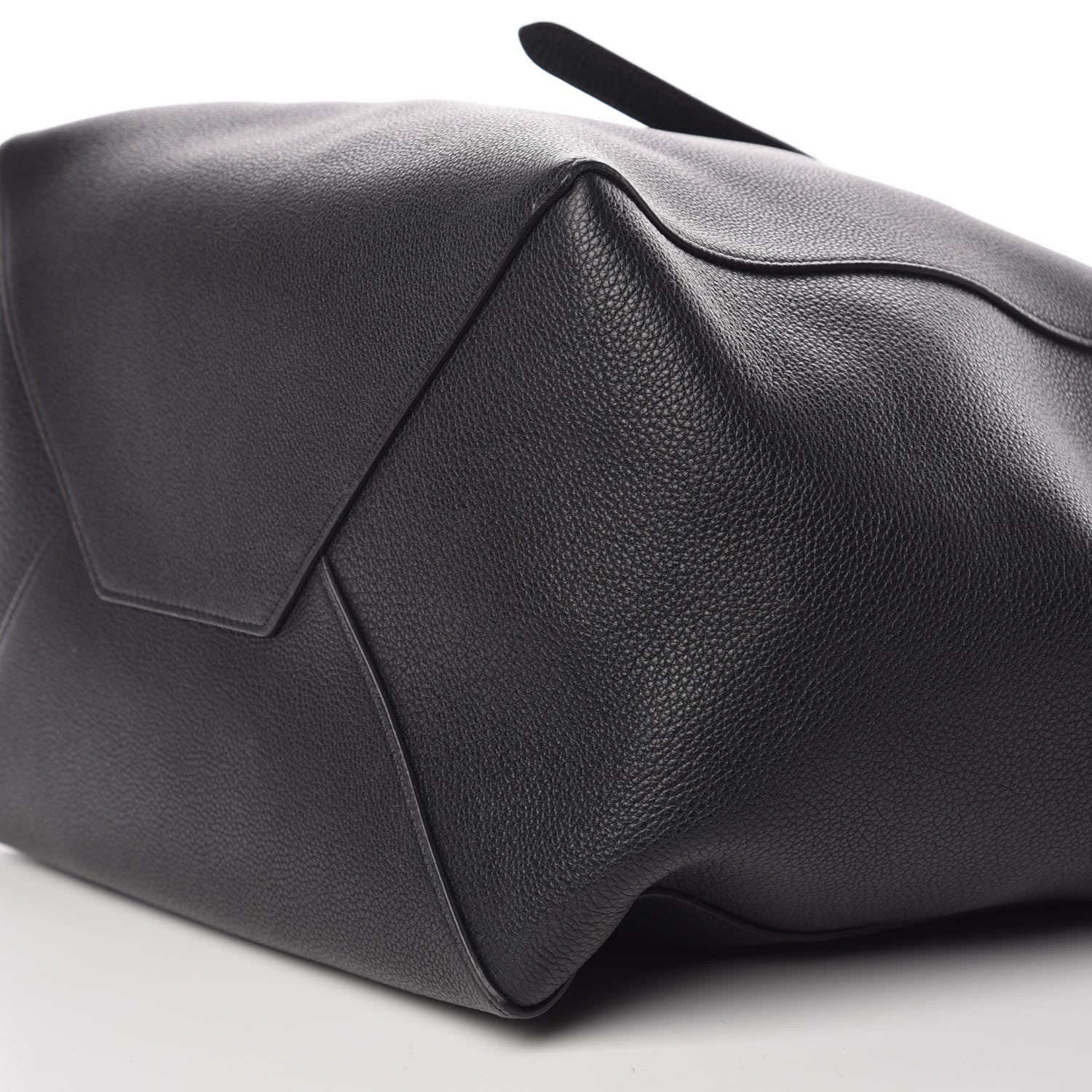 Celine Soft Grained Calfskin Medium Belt Cabas Phantom Black 6 of 8