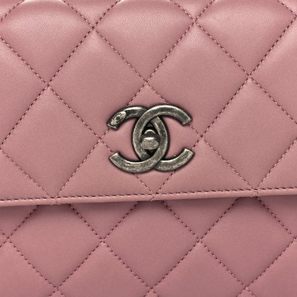 Chanel Lambskin Quilted Small Trendy CC Flap Dual Handle Bag Pink 8 of 11