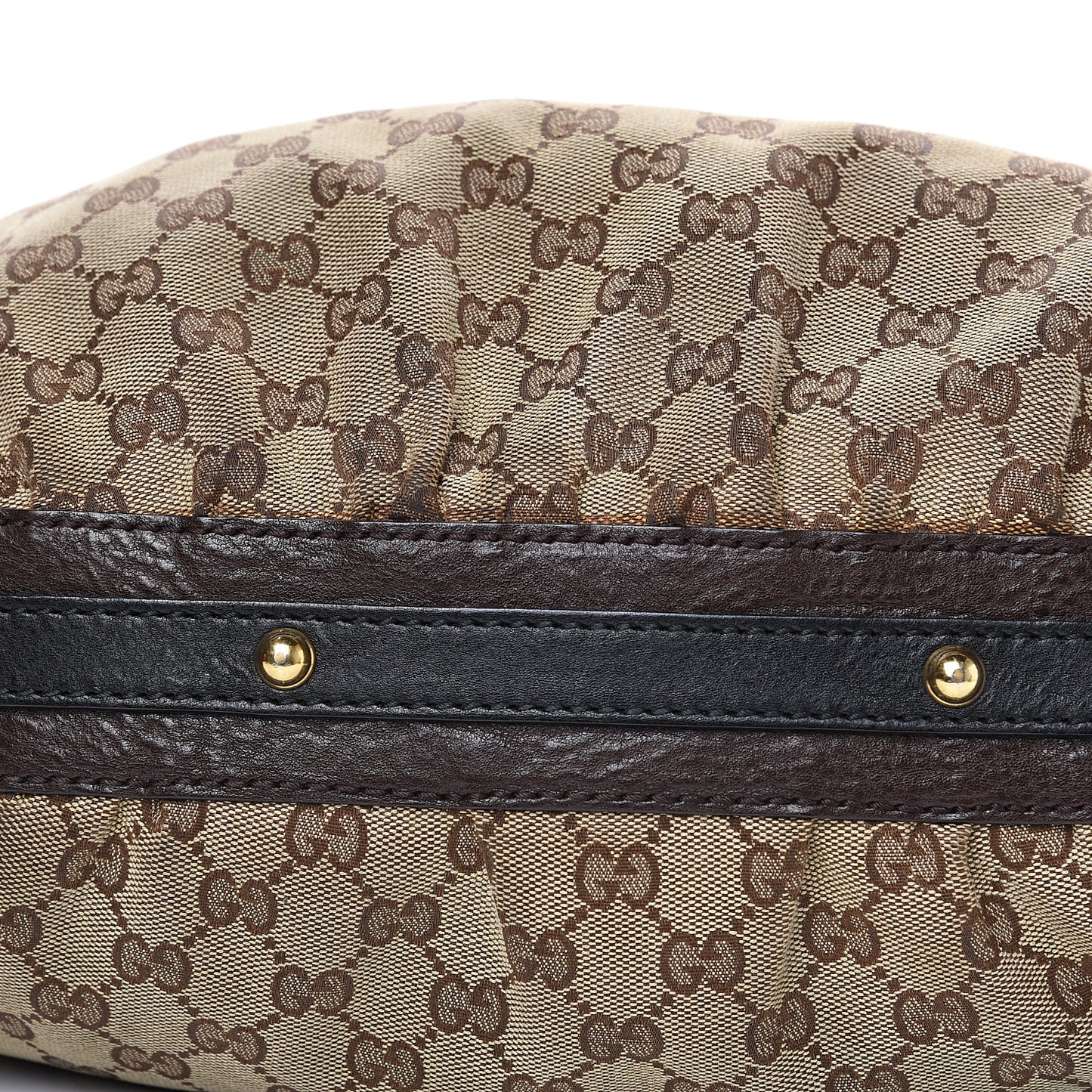 Monogram Medium Interlocking Hobo Dark Brown