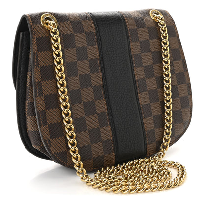 Louis Vuitton Damier Ebene Cuir Taurillon Wight Black 3 of 9