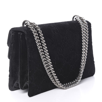 Gucci Velvet GG Monogram Small Dionysus Shoulder Bag Black 3 of 10