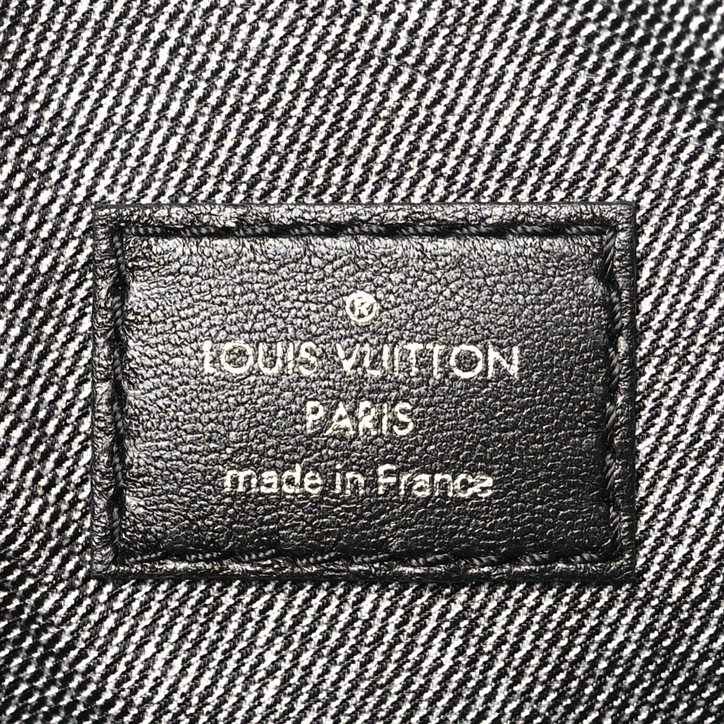Lambskin Embossed Monogram Coussin MM Black Gray