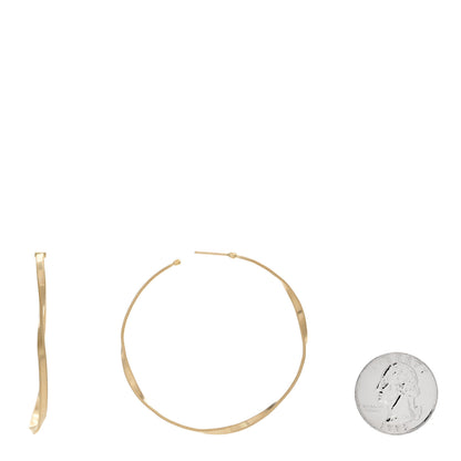 Marco Bicego 18K Yellow Gold Marrakech Oval Hoop Earrings 2 of 5