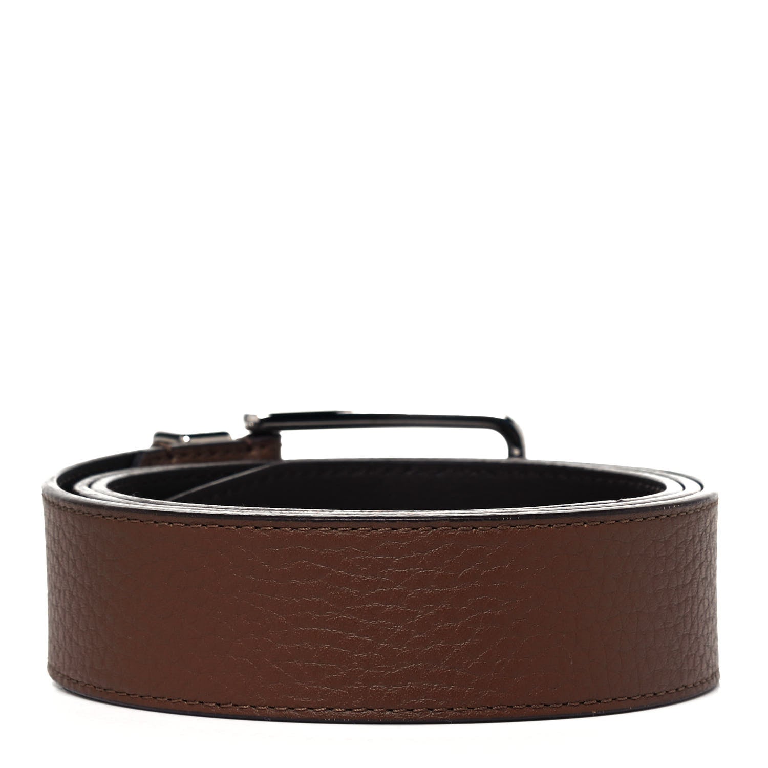 Louis Vuitton Taurillon 35mm Pont Neuf Belt 95 38 Brown 2 of 6