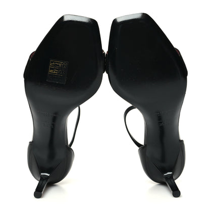 Saint Laurent Calfskin Tripon Amber 85 Ankle Strap Sandals 35.5 Black 5 of 13