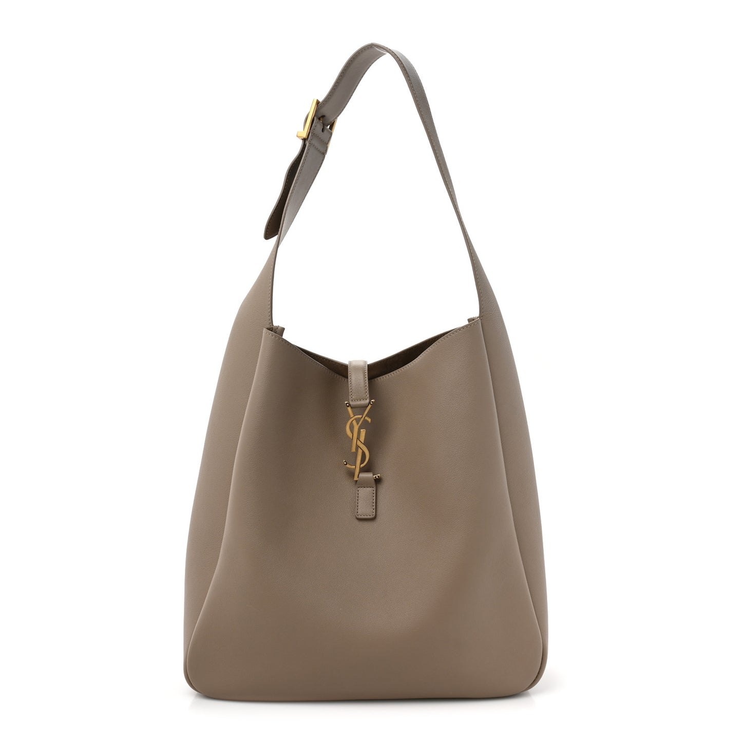 Smooth Calfskin Large Le 5 A 7 Soft Hobo Dark Beige
