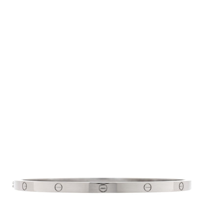 Cartier 18K White Gold Small LOVE Bracelet 18 2 of 7