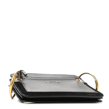Chloe Calfskin Suede Small Roy Bag Black 4 of 12
