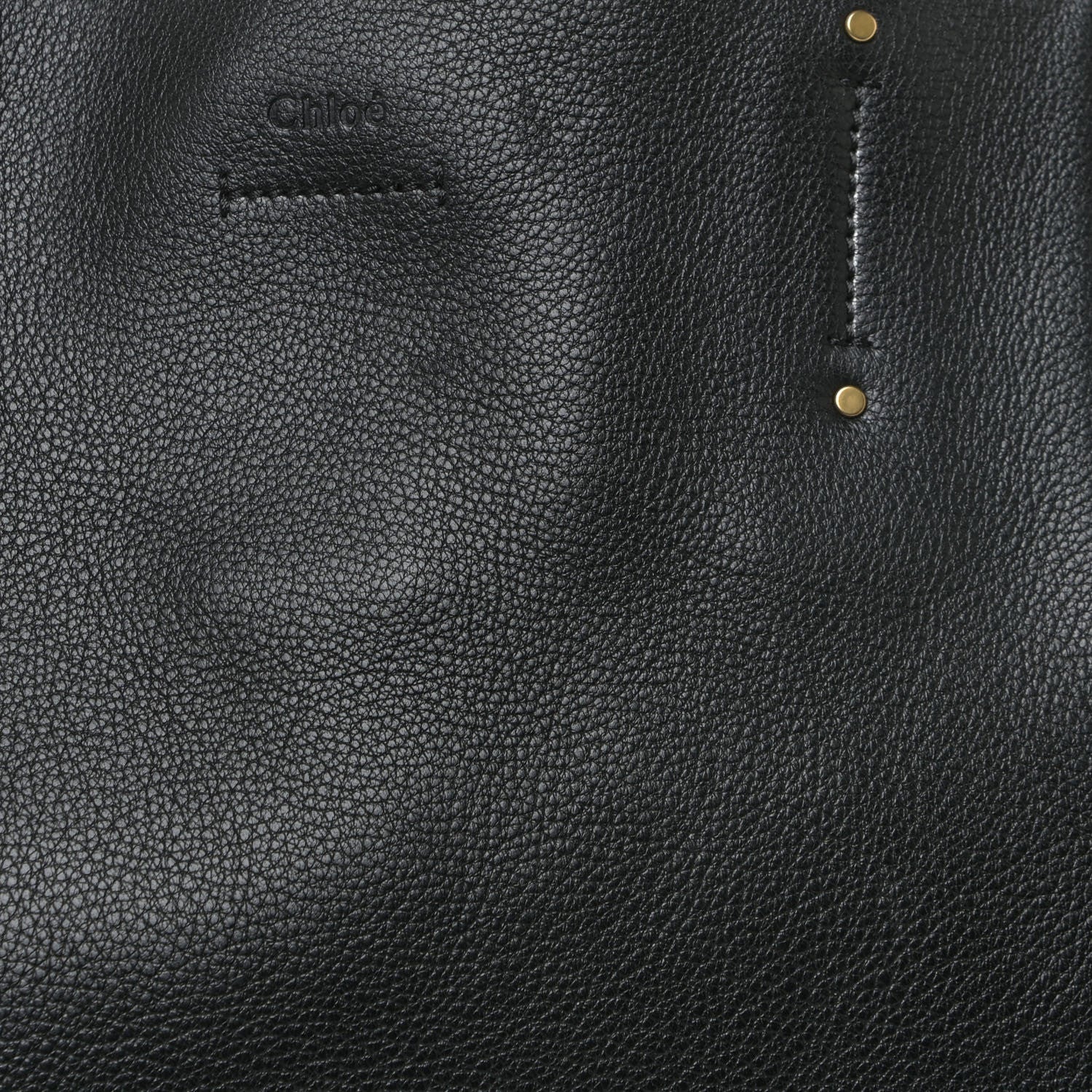 Chloe Smooth Calfskin Medium Milo Shopping Tote Black 7 of 12