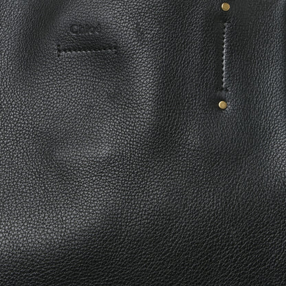 Chloe Smooth Calfskin Medium Milo Shopping Tote Black 7 of 12