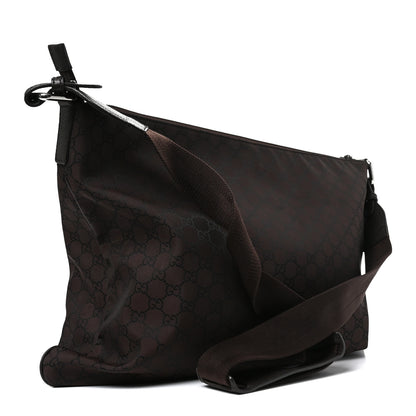 Gucci Nylon Monogram Messenger Bag  Dark Brown 2 of 9