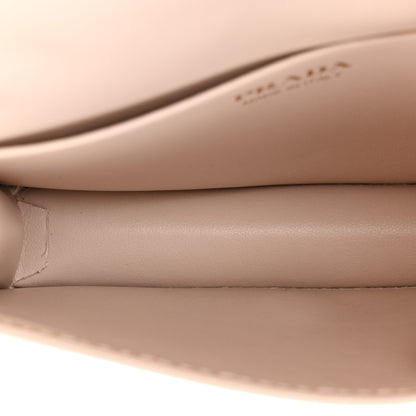 Prada Paillettes Sequin Metal Triangle Logo Card Holder With Strap Cammeo 5 of 11