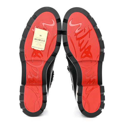 Christian Louboutin Calfskin Shearling Edelvizir Desert Boots 39 Black 5 of 8