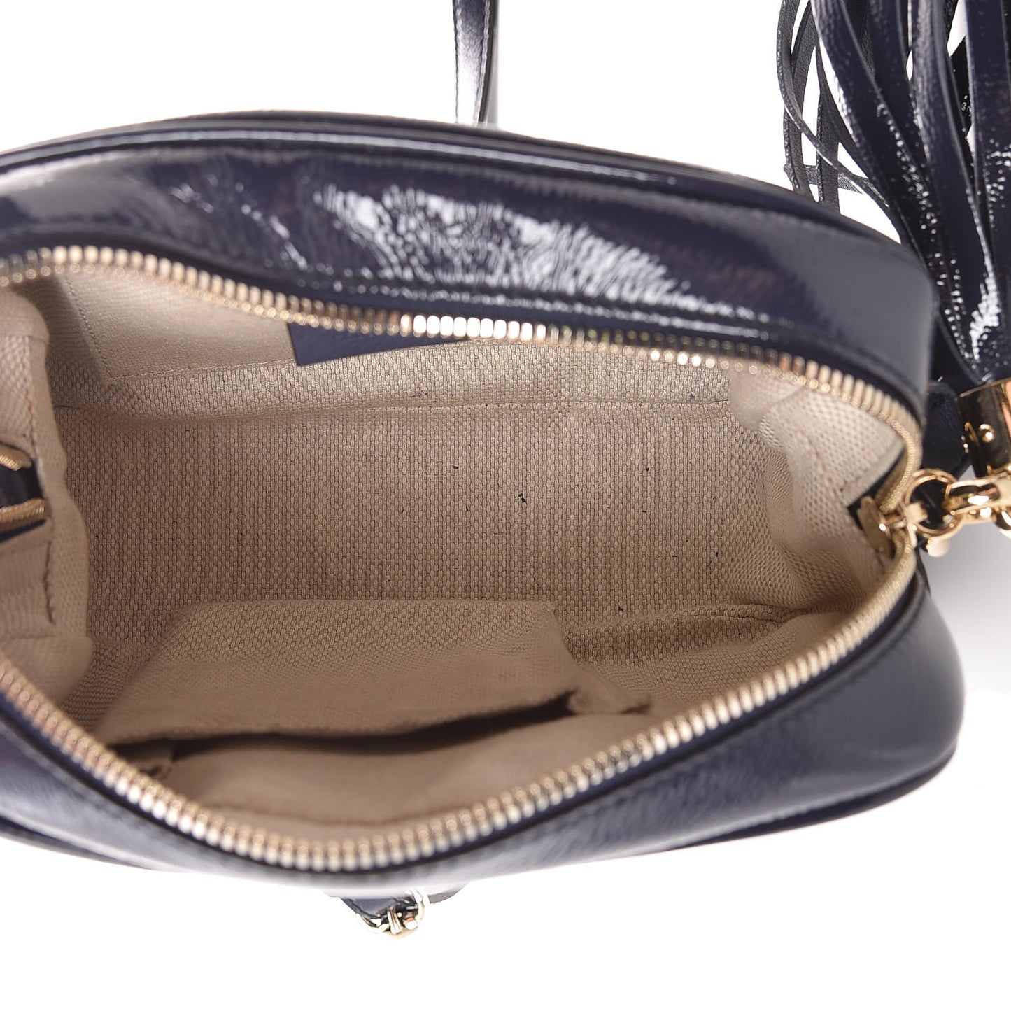 Vernice Naplack Small Soho Disco Bag Uniform Blue