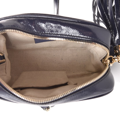 Gucci Vernice Naplack Small Soho Disco Bag Uniform Blue 5 of 11
