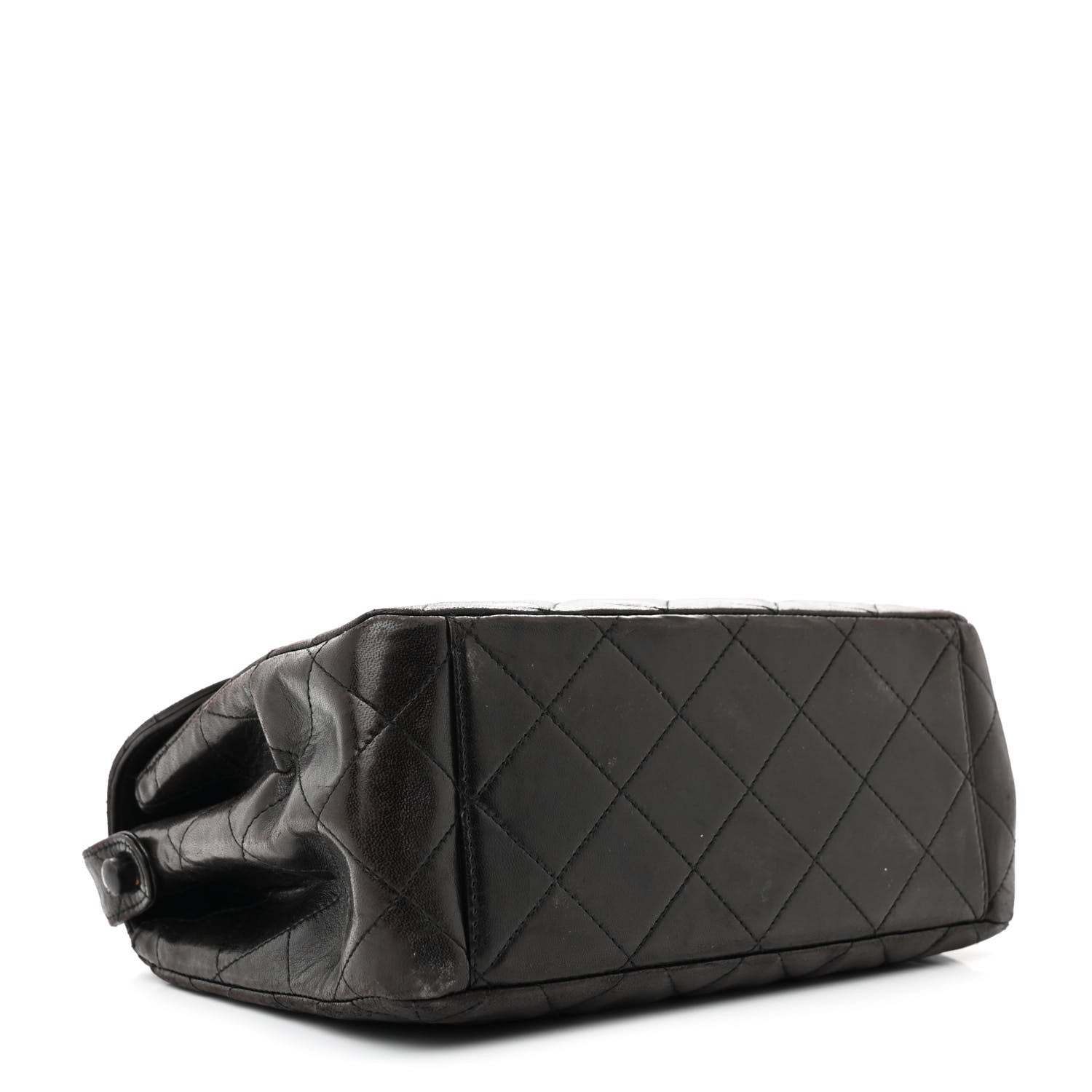 Chanel Lambskin Quilted CC Flap Shoulder Bag Dark Brown 4 of 18