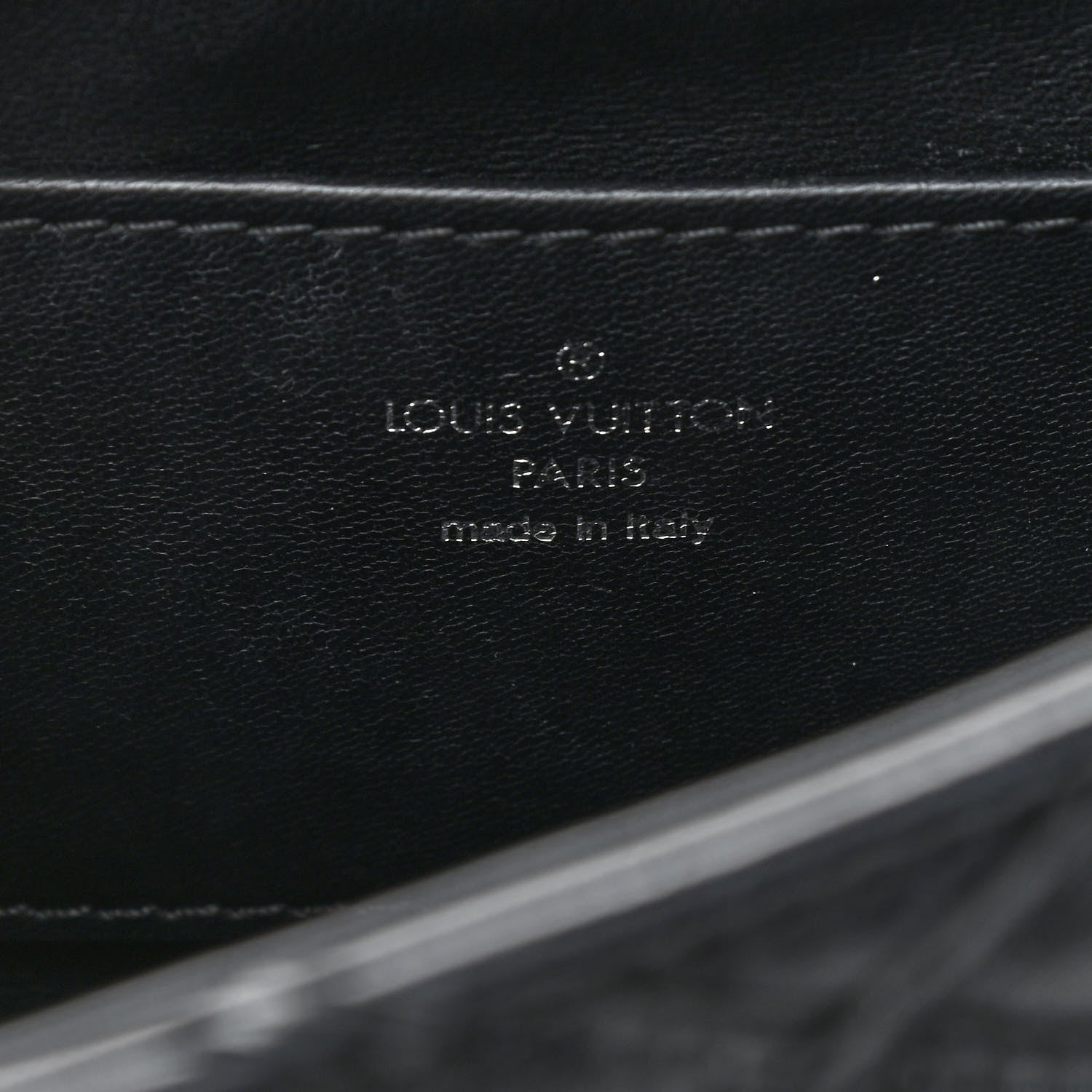 Louis Vuitton Lambskin Malletage GO-14 MM Black 6 of 10
