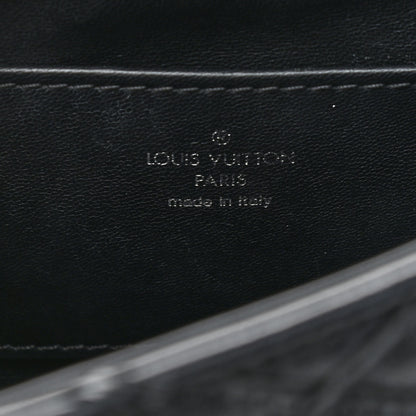 Louis Vuitton Lambskin Malletage GO-14 MM Black 6 of 10