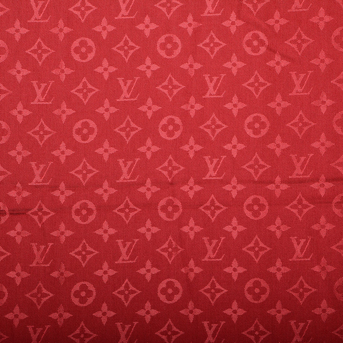 Silk Wool Monogram Shawl Pomme D'Amour