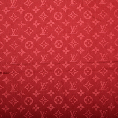 Louis Vuitton Silk Wool Monogram Shawl Pomme D'Amour 1 of 5