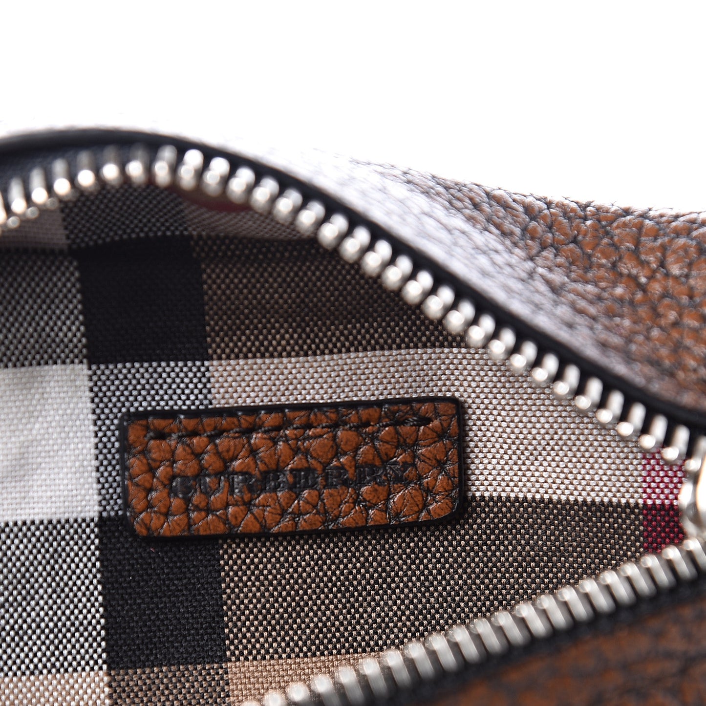 Grainy Calfskin Mini Rossett Bodybrit Biker Crossbody Saddle Brown