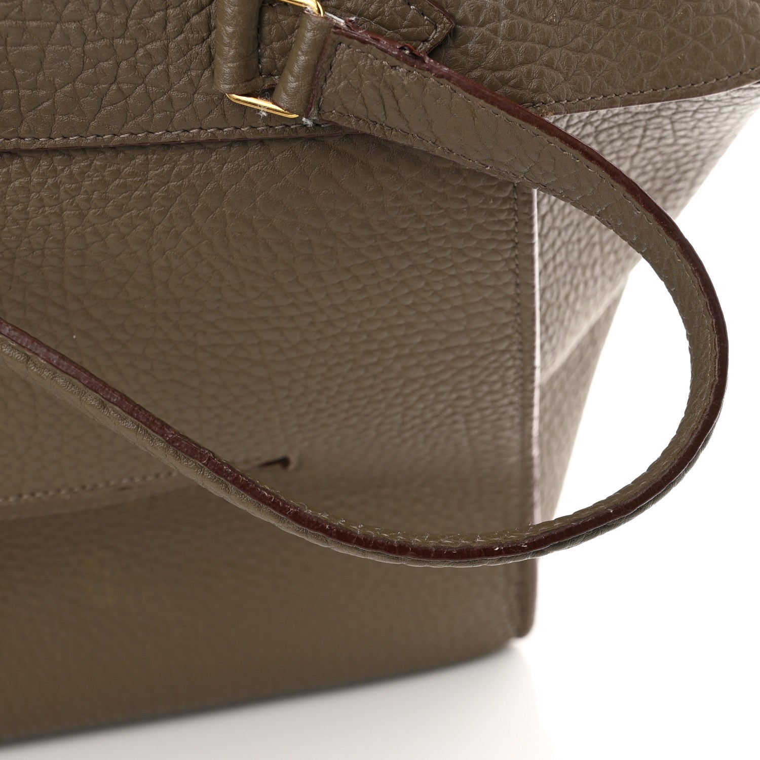 Celine Bullhide Calfskin Small Ring Bag Souris 12 of 17