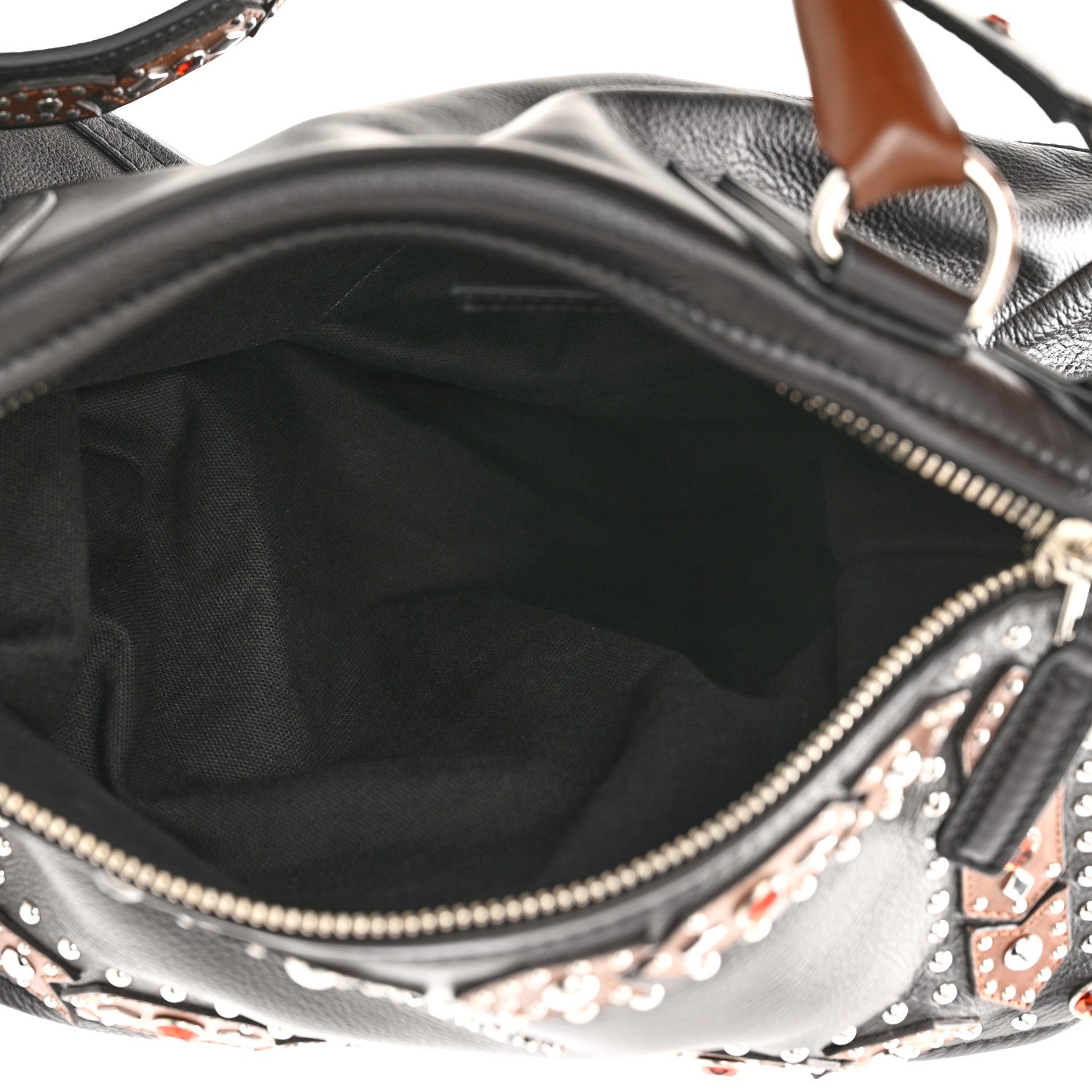 Givenchy Calfskin Studded Medium Studded Pandora Black Brown 5 of 11