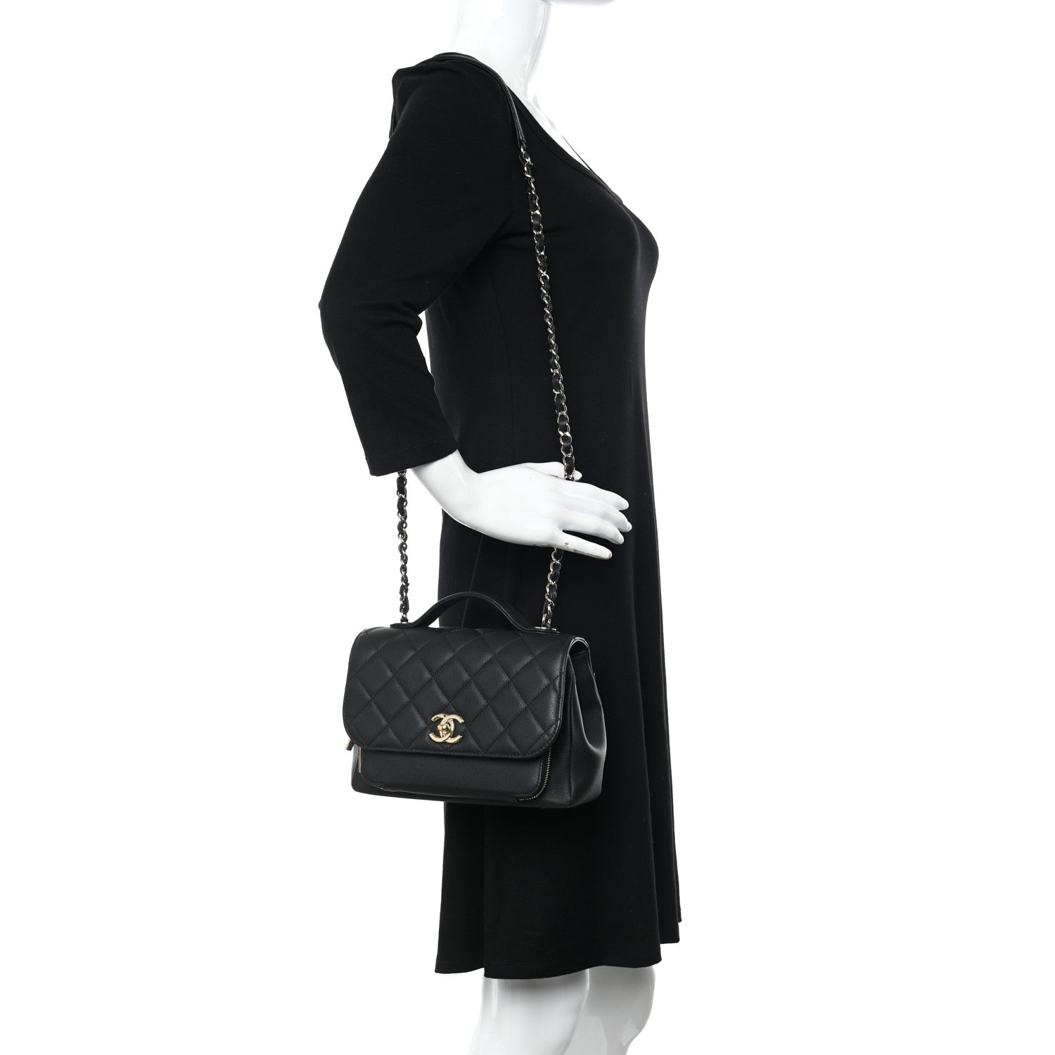 Chanel Caviar Quilted Medium Business Affinity Flap Black 2 of 10