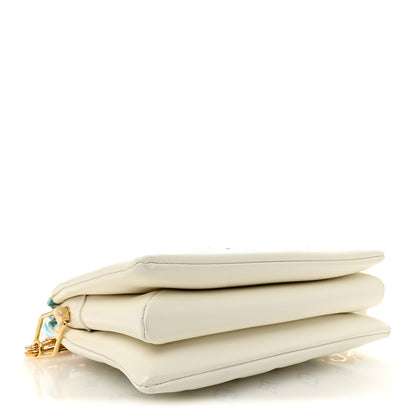 Louis Vuitton Lambskin Embossed Monogram Tricolor By The Pool Coussin PM White Blue 4 of 9