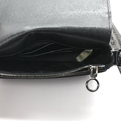Off-White Saffiano Striped Mini Diag Bag Black White 5 of 13