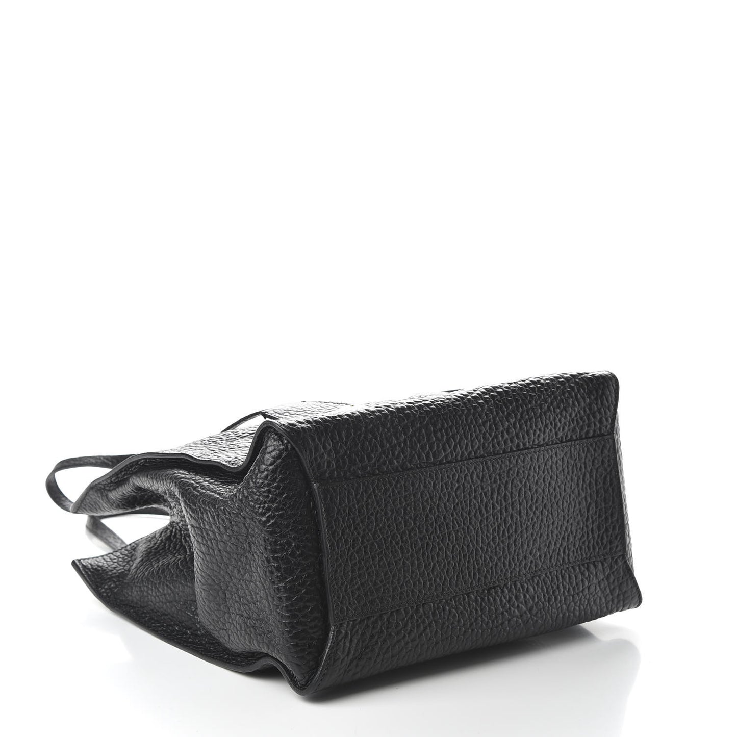 Signature Grain Medium Woodbury Tote Black