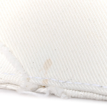 Balenciaga Denim Patchwork Small Hourglass Top Handle Bag White 12 of 13