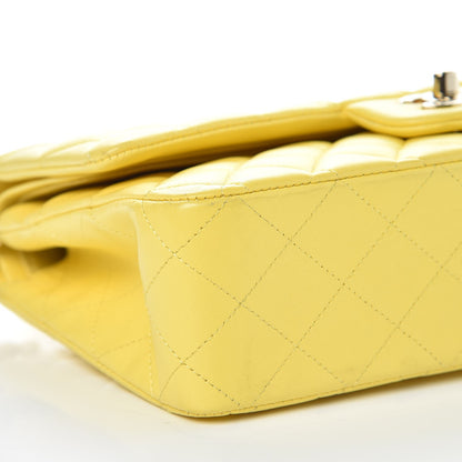 Chanel Lambskin Quilted Medium Double Flap Yellow 7 of 17