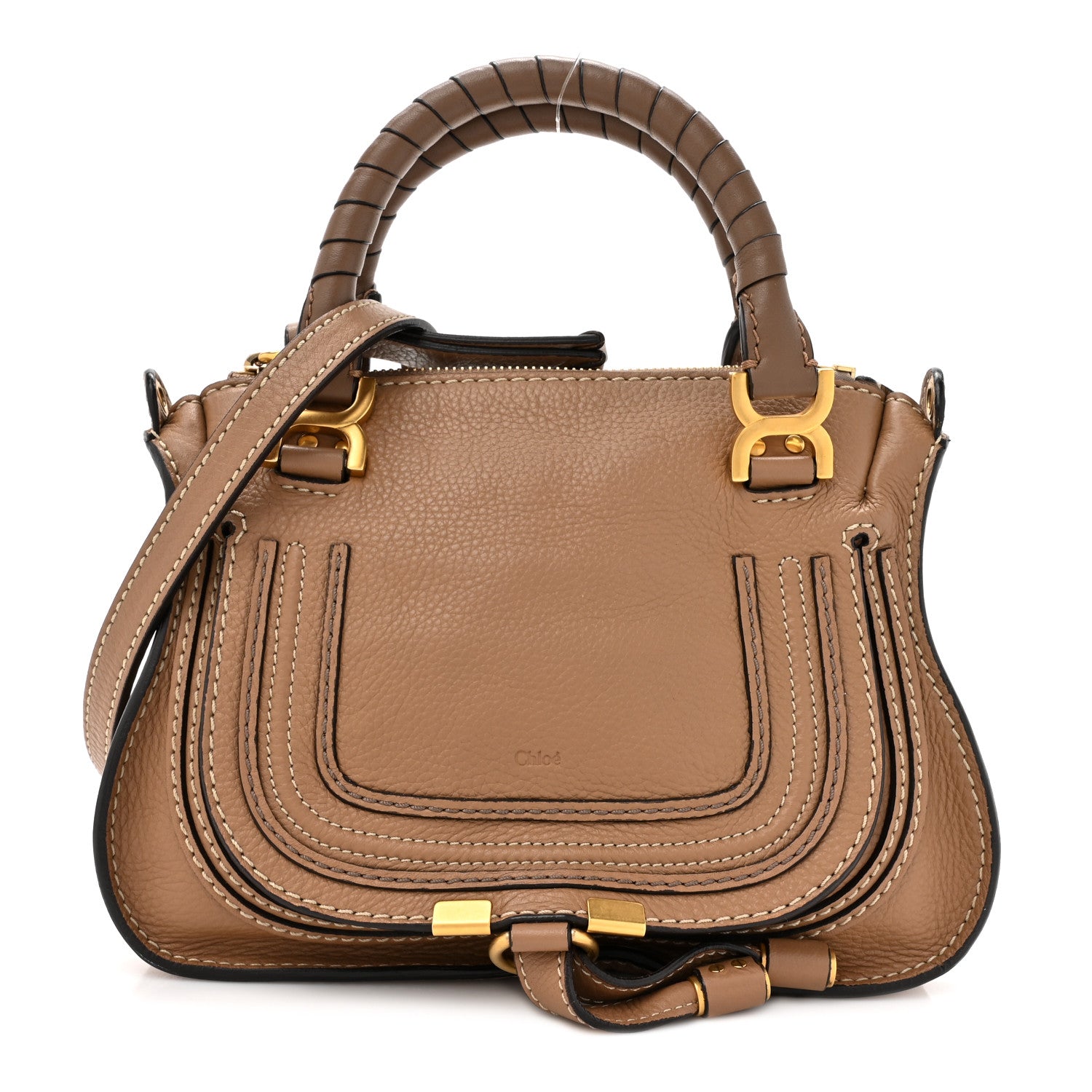 Chloe Calfskin Mini Marcie Satchel Nut 1 of 12