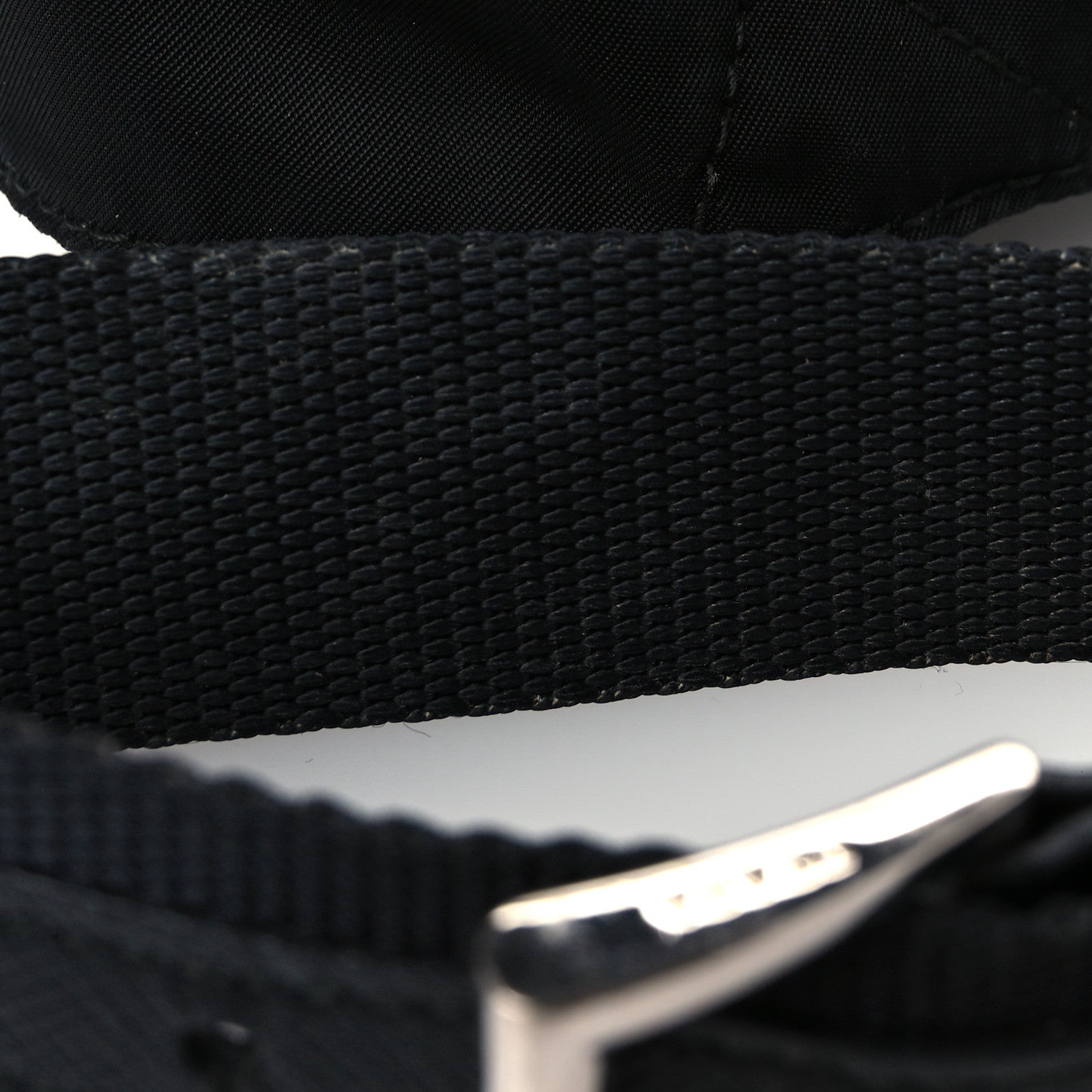 Prada Tessuto Nylon Saffiano Belt Bag Black 11 of 12