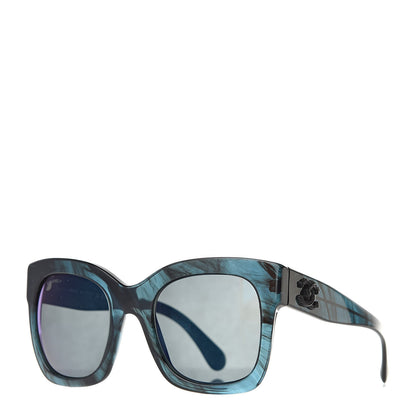 Chanel Acetate Mirror CC Square Fall Sunglasses 5357 Dark Blue 1 of 8