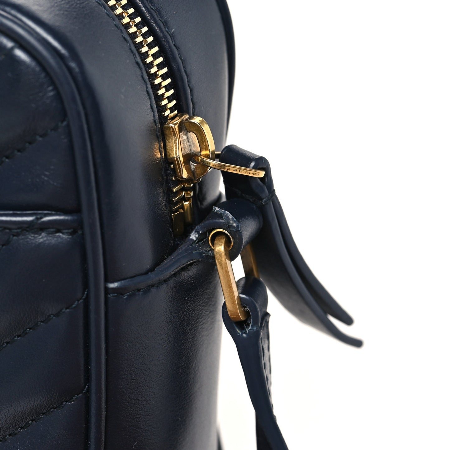 Calfskin Matelasse Monogram Lou Camera Bag Deep Marine