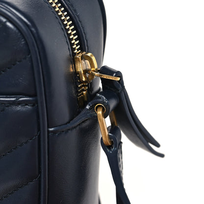 Saint Laurent Calfskin Matelasse Monogram Lou Camera Bag Deep Marine 11 of 11