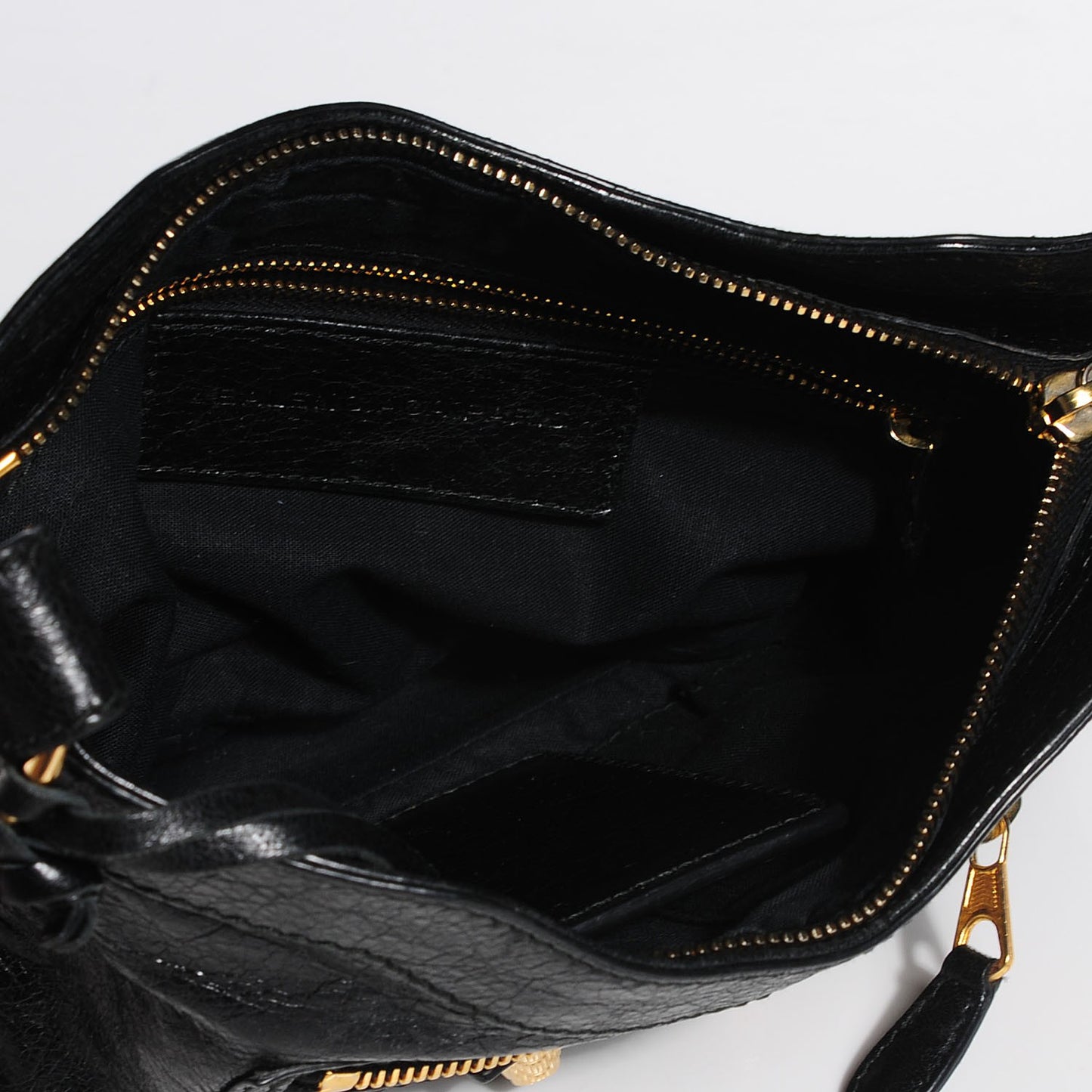 Agneau Giant 12 Gold Hardware Hip Black