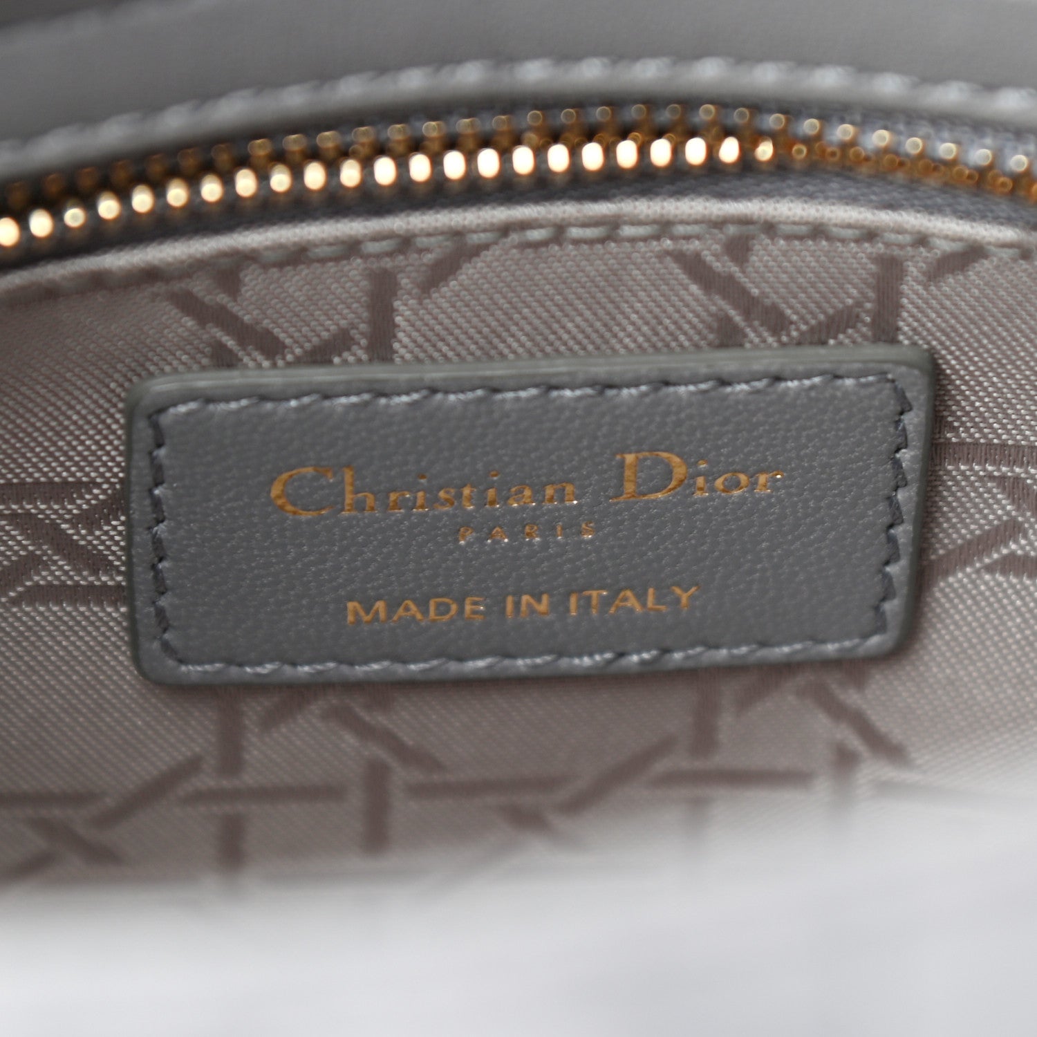 Christian Dior Lambskin Cannage Small Lucky Badges My Lady Dior Grey 6 of 11