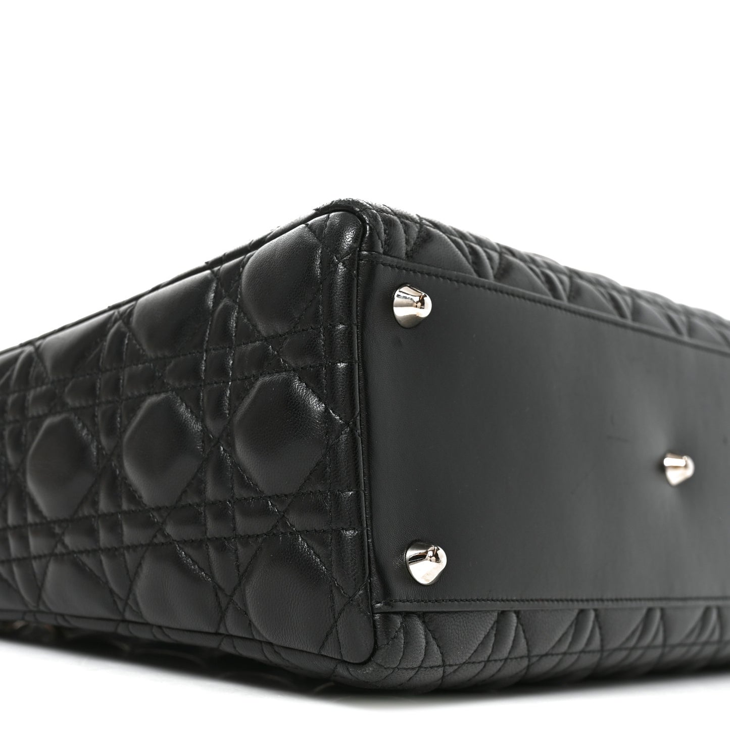 Lambskin Cannage Large Lady Dior Black
