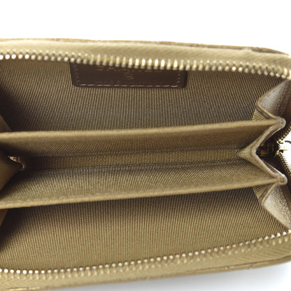 Chanel Metallic Lambskin Egyptian Amulet Zip Coin Purse Gold 5 of 8